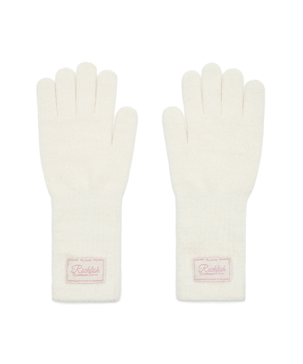 FLUFFY LONG GLOVES - CREAM FREE