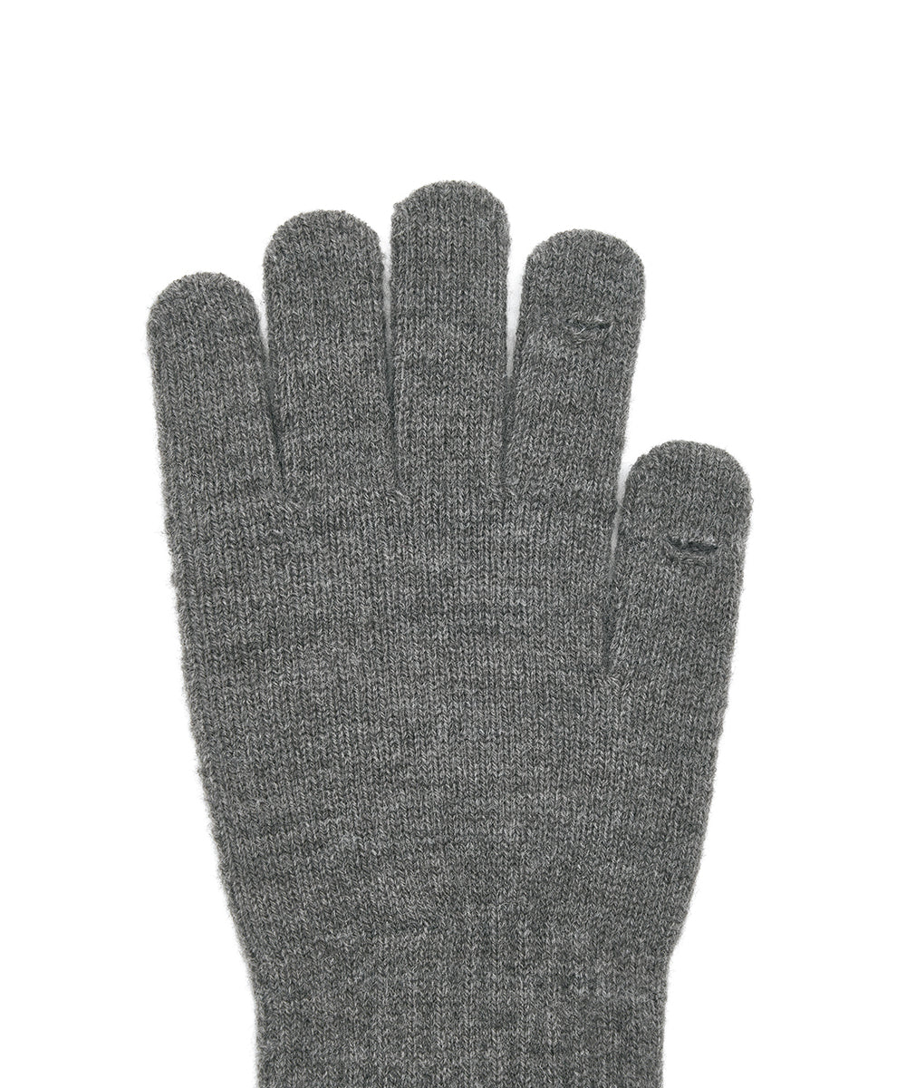 FLUFFY LONG GLOVES - GREY FREE