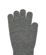 FLUFFY LONG GLOVES - GREY