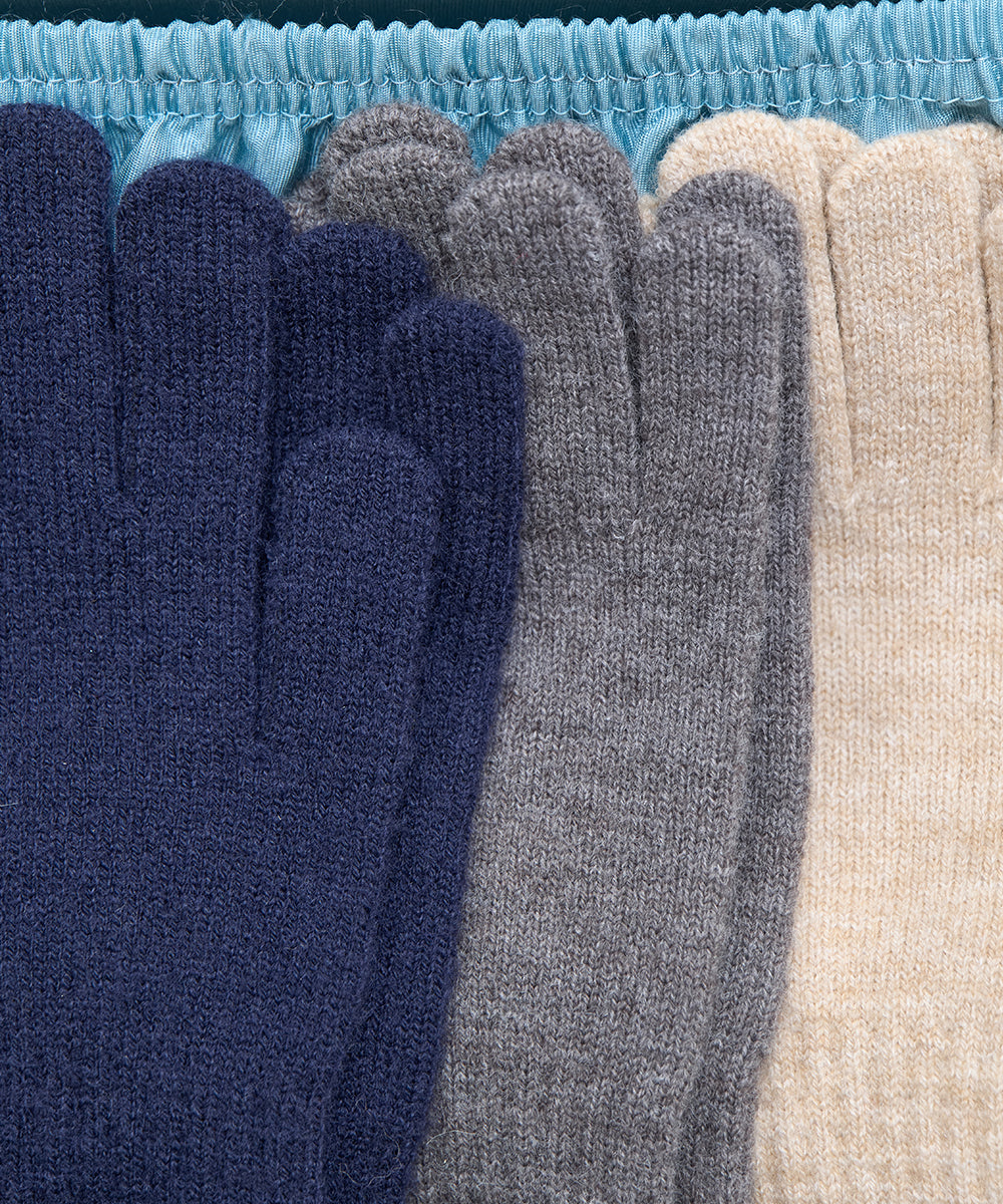 FLUFFY LONG GLOVES - GREY FREE