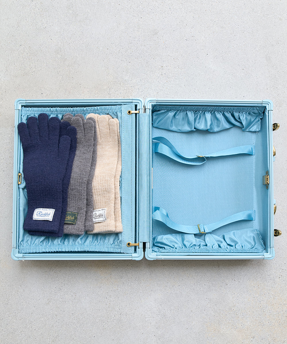 FLUFFY LONG GLOVES - GREY FREE