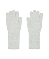 FLUFFY LONG GLOVES - LIGHT GREY
