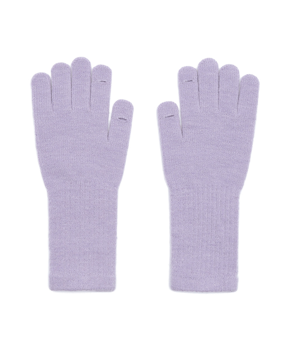 FLUFFY LONG GLOVES - LILAC FREE