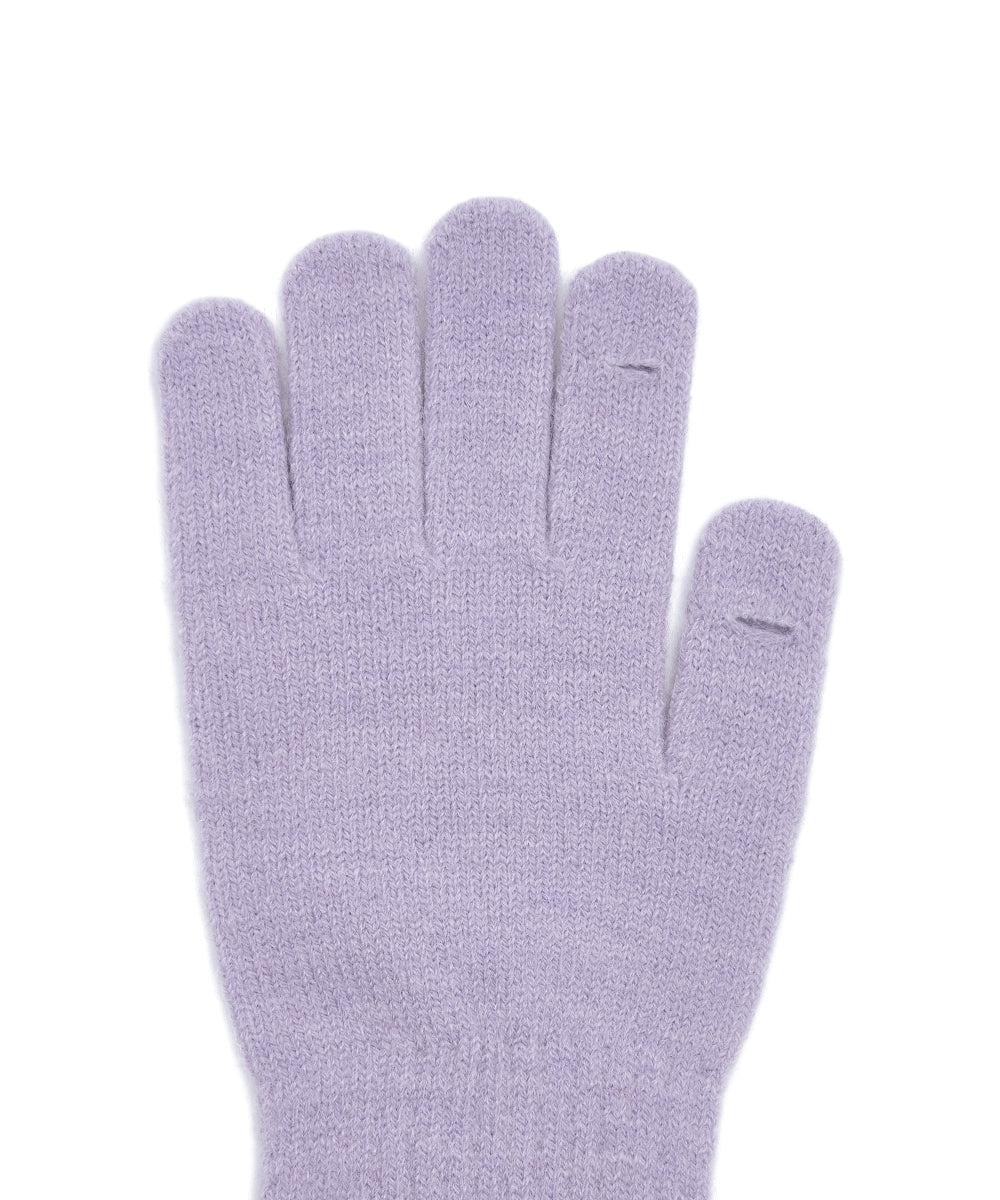 FLUFFY LONG GLOVES - LILAC FREE