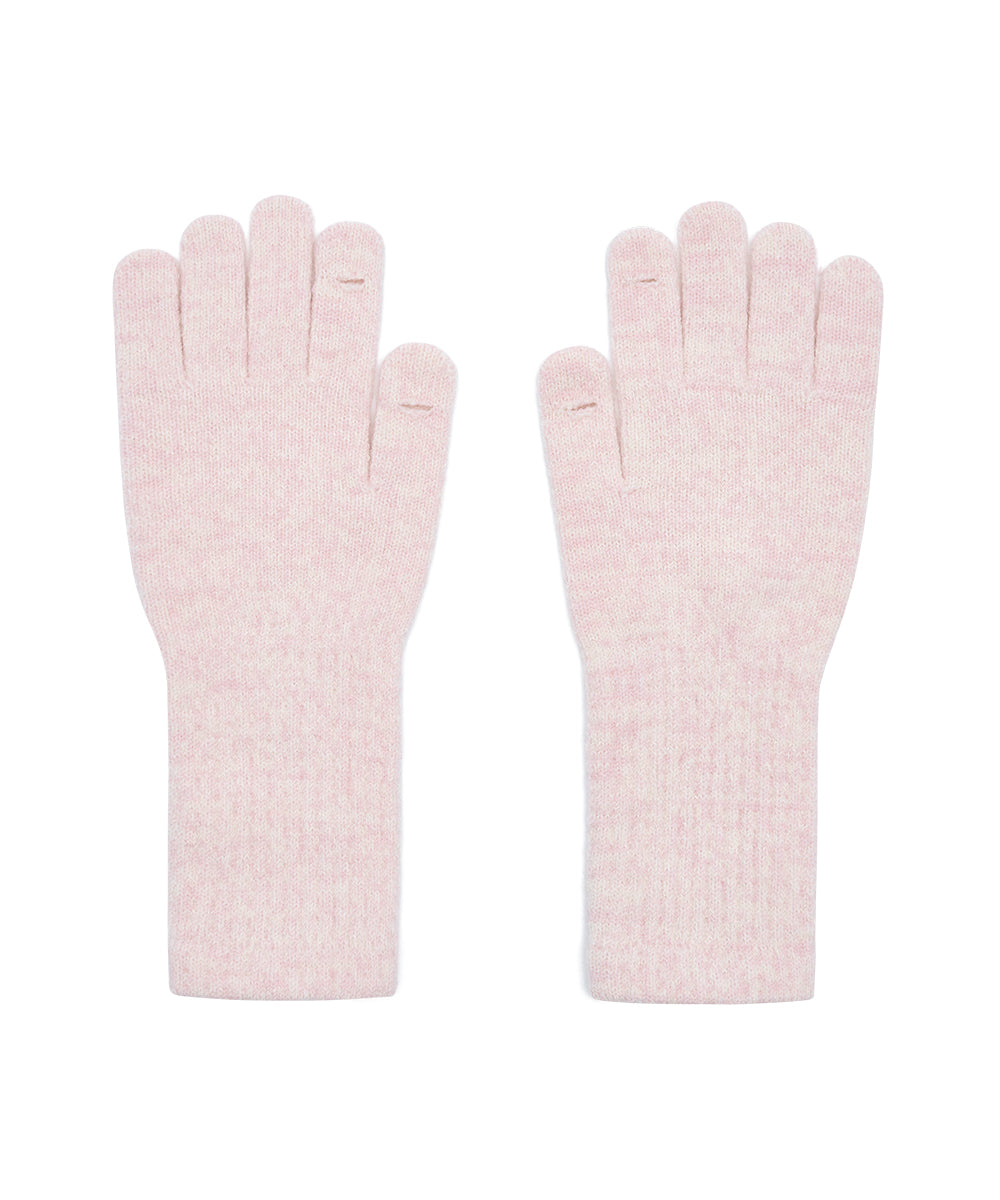 FLUFFY LONG GLOVES - PINK FREE
