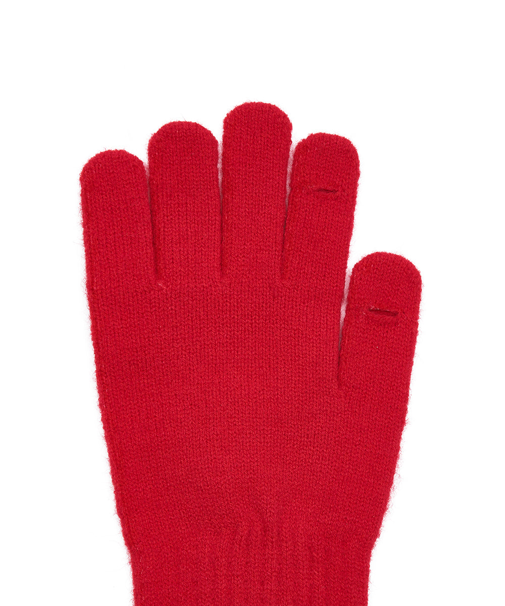 FLUFFY LONG GLOVES - RED FREE