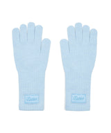 FLUFFY LONG GLOVES - SKY BLUE