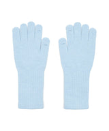 FLUFFY LONG GLOVES - SKY BLUE