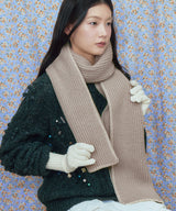 WOOLY SCARF - BEIGE