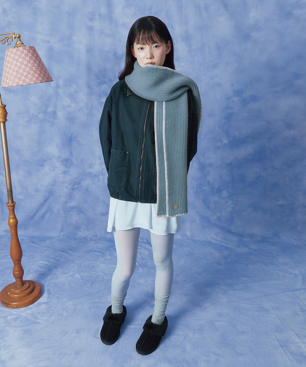 NEW WOOLY SCARF - BLUE FREE