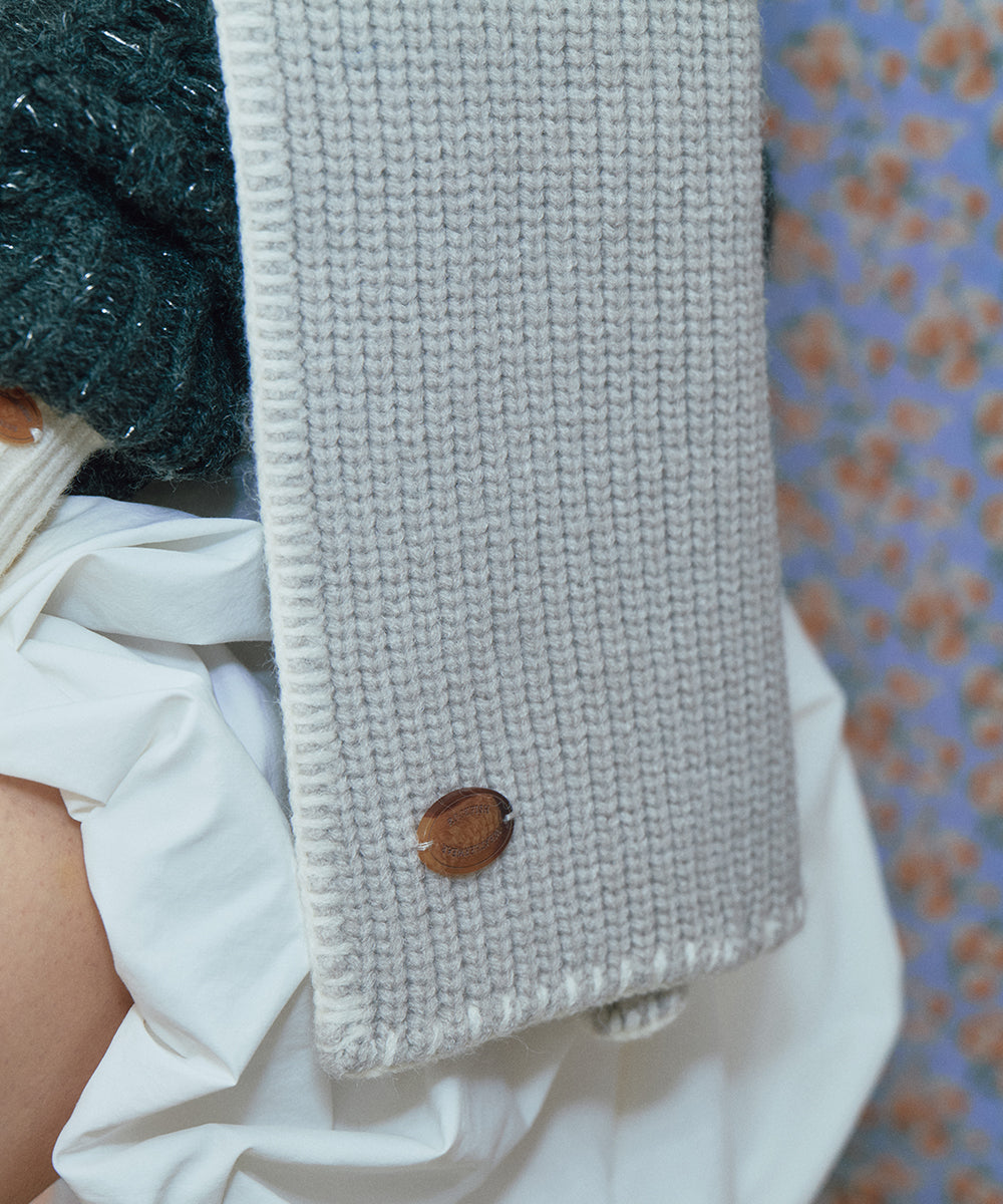 NEW WOOLY SCARF - GREY FREE
