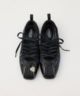 [x SLY] BLISS LACEUP SNEAKERS - GREEN CHECK(GN)