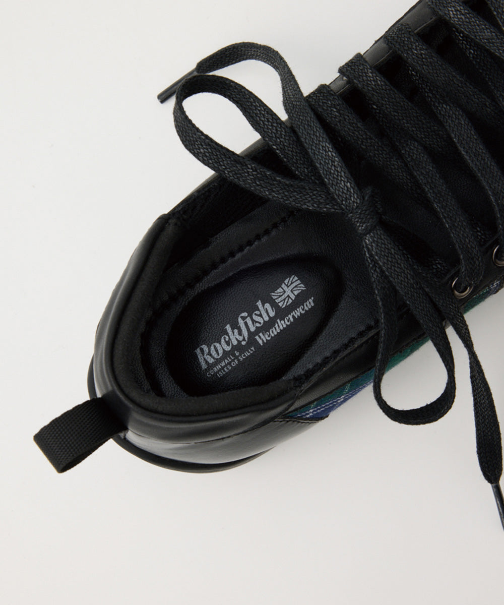 [x SLY] BLISS LACEUP SNEAKERS - GREEN CHECK(GN) UK3.5(230)