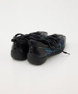 [x SLY] BLISS LACEUP SNEAKERS - GREEN CHECK(GN)