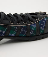 [x SLY] BLISS LACEUP SNEAKERS - GREEN CHECK(GN)