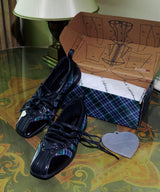 [x SLY] BLISS LACEUP SNEAKERS - GREEN CHECK(GN)