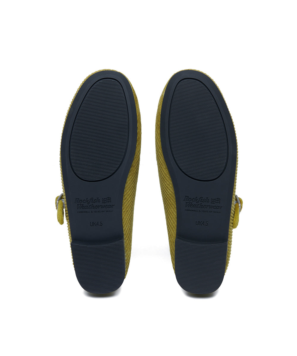 BELLA MARYJANES(CORDUROY) - OLIVE